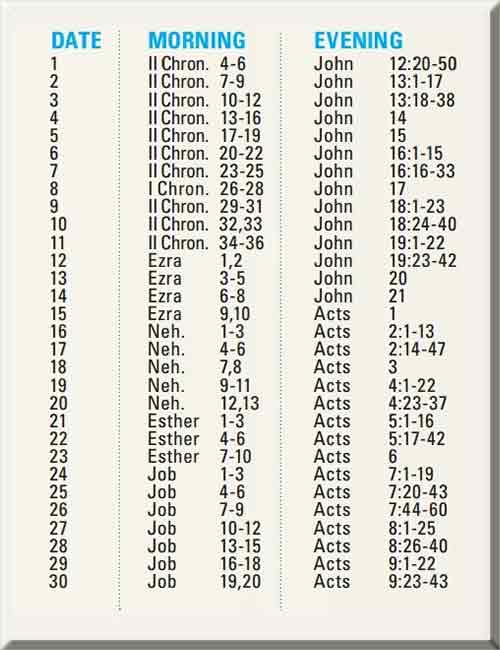 bible reading plan